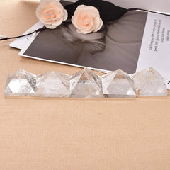 Natural Clear Quartz Pyramid