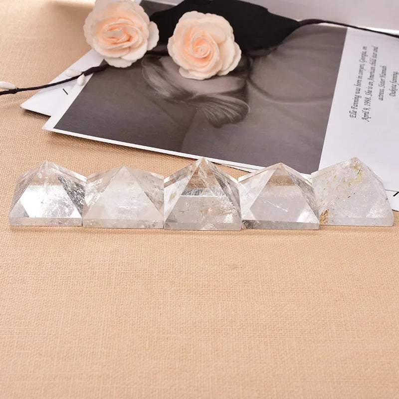 Natural Clear Quartz Pyramid