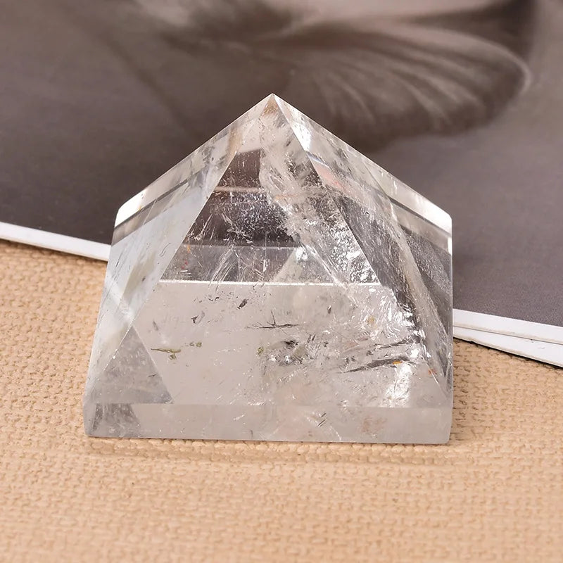 Natural Clear Quartz Pyramid
