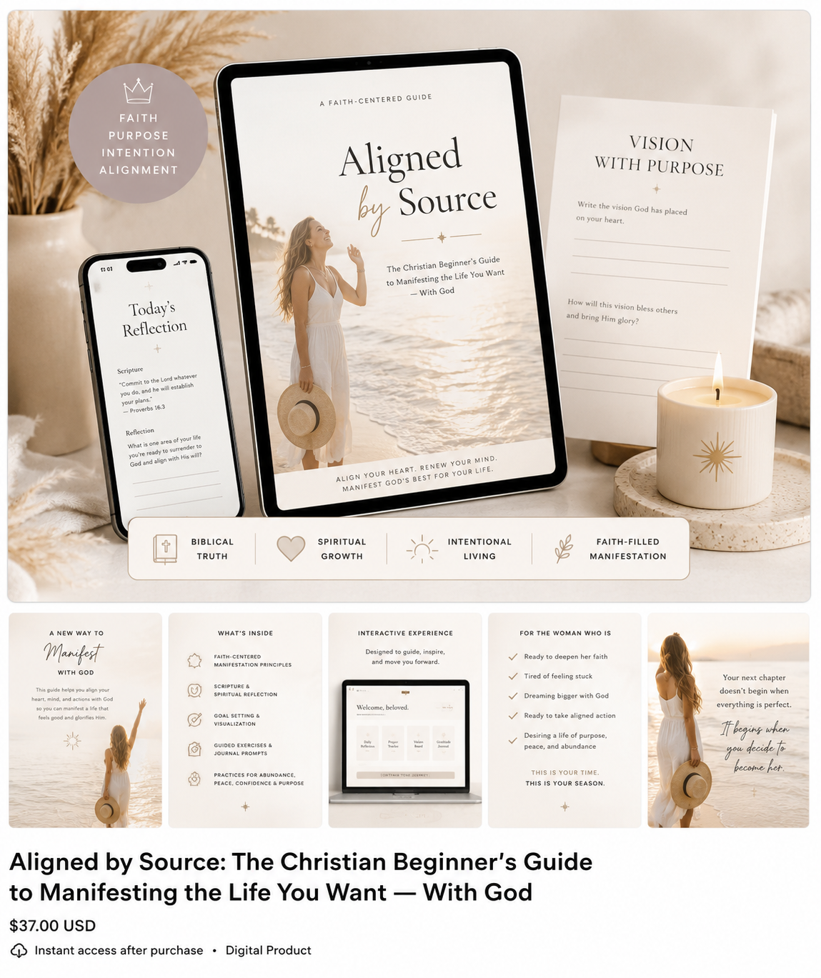 Aligned by Source: The Christian Beginner’s Guide to Manifesting the Life You Want — With God