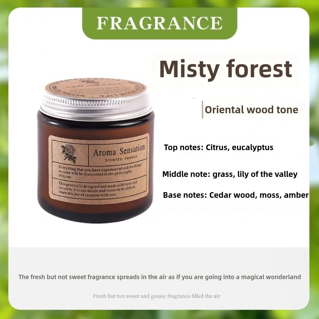 Аromatic Essential Oil Candle for Relaxation & Rituals