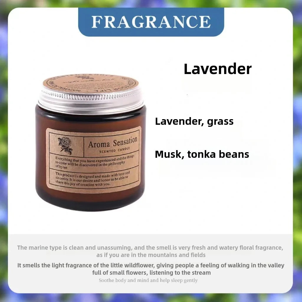 Аromatic Essential Oil Candle for Relaxation & Rituals