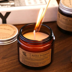 Аromatic Essential Oil Candle for Relaxation & Rituals