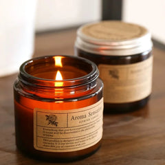Аromatic Essential Oil Candle for Relaxation & Rituals