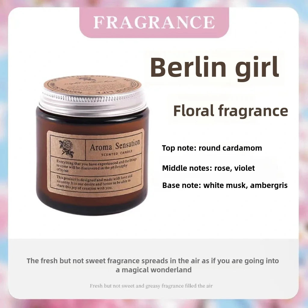 Аromatic Essential Oil Candle for Relaxation & Rituals
