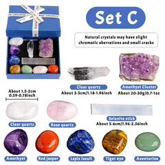Natural Crystal Chakra Set