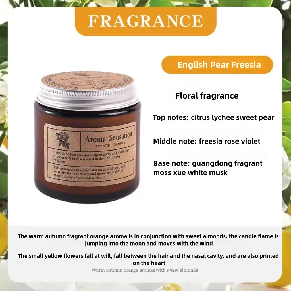 Аromatic Essential Oil Candle for Relaxation & Rituals