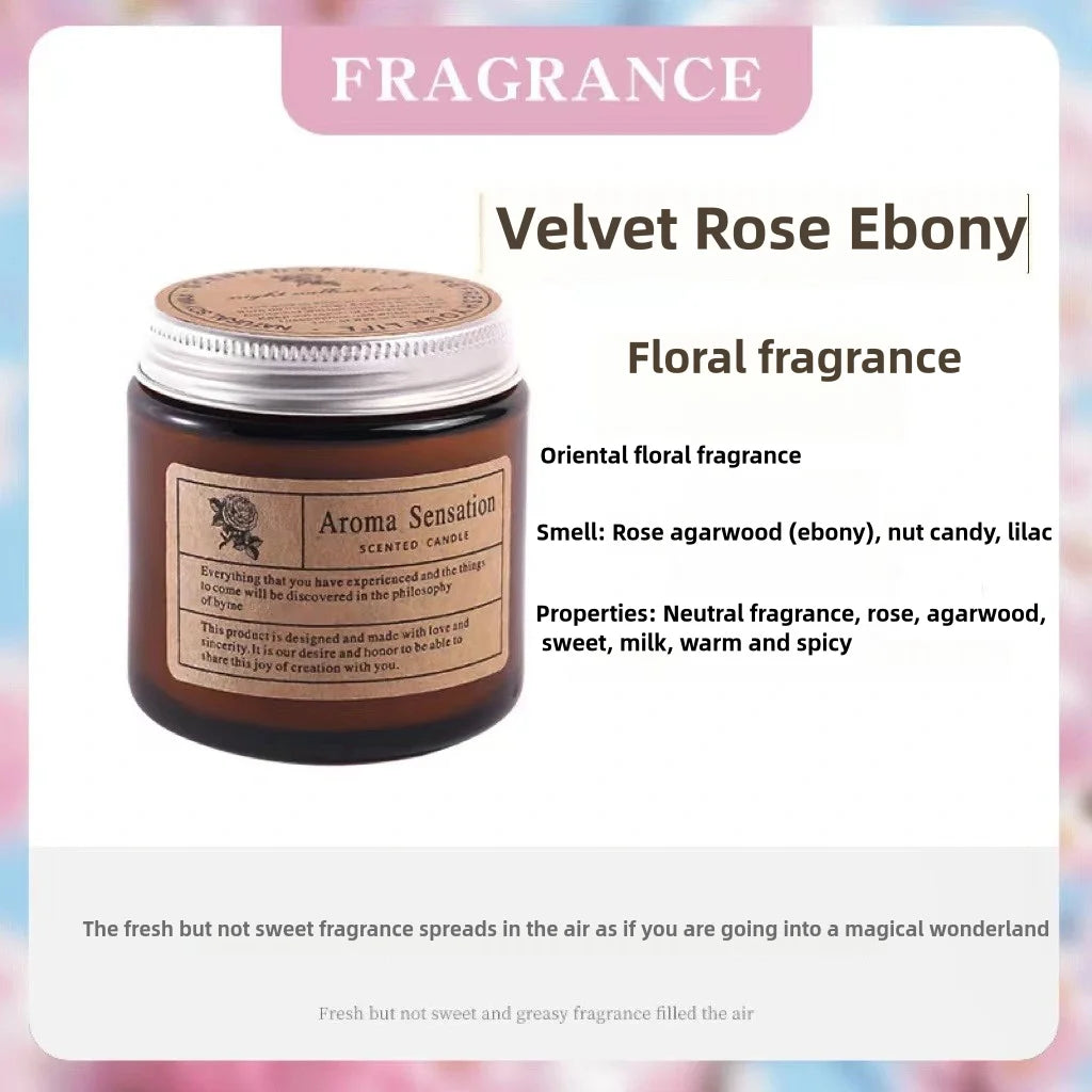 Аromatic Essential Oil Candle for Relaxation & Rituals