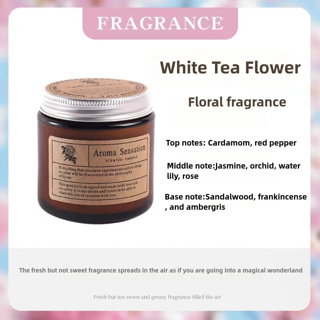 Аromatic Essential Oil Candle for Relaxation & Rituals