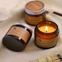 Аromatic Essential Oil Candle for Relaxation & Rituals