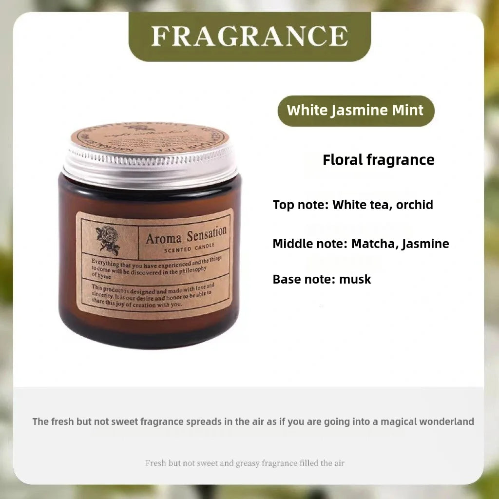 Аromatic Essential Oil Candle for Relaxation & Rituals
