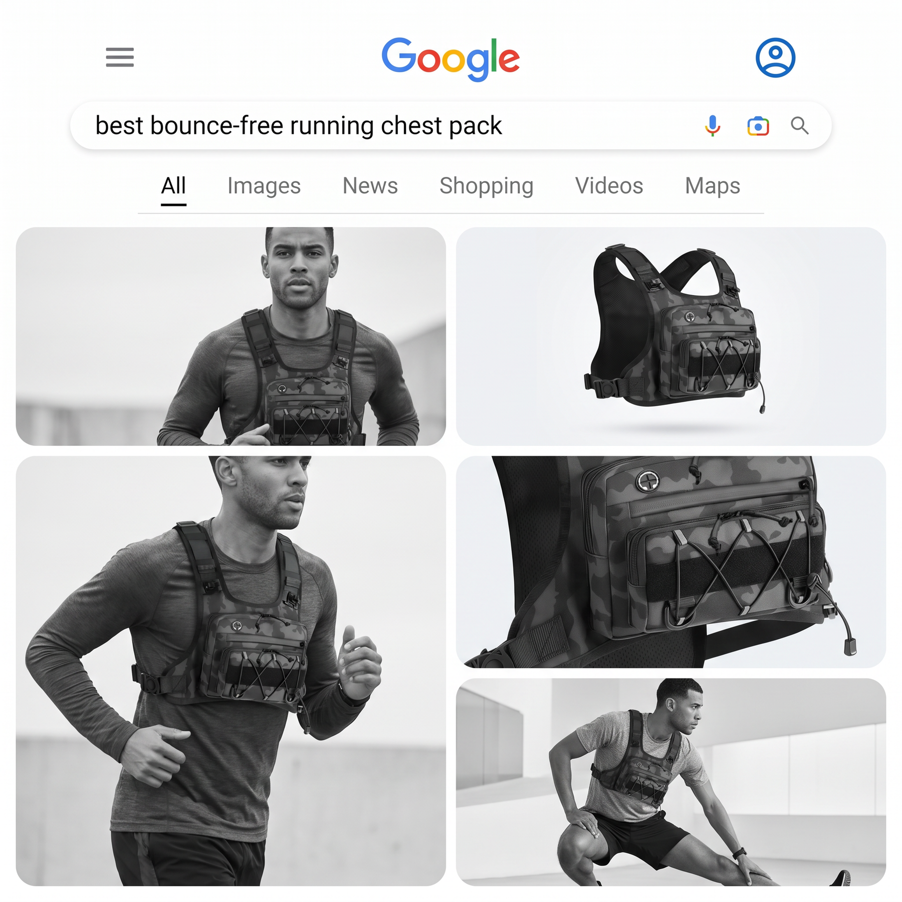 Running Chest Pack Hydration Vest